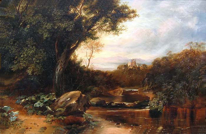 Scottish Castle with Woodland